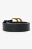 Gucci Black Leather GG Marmont Belt Size 95