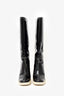 Miu Miu Black Patent Leather Knee High Boots Size 36