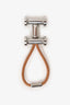 Hermès Silver Tone Leather/Metal Mobile H Keychain