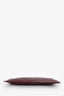 Acne Studios Burgundy Leather Zip Pouch