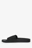MM6 Maison Margiela Black Rubber Slides Size 41