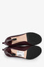 Victoria Beckham Burgundy Leather Ankle Boots Size 41