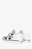 Prada White Graphic Printed Pointed Toe Sneakers Size 39