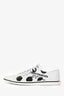 Prada White Graphic Printed Pointed Toe Sneakers Size 39