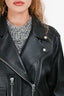 Acne Studios Black Leather New Merlyn Jacket Size 38