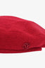 Maison Michel Red 'New Billy' Beret Hat Size M