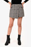 For Love & Lemons Grey Tartan Patterned Skort Size S