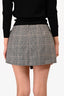 For Love & Lemons Grey Tartan Patterned Skort Size S
