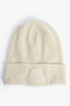 Moncler Cream Wool/Cashmere Ribbed Toque