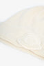 Moncler Cream Wool/Cashmere Ribbed Toque