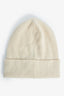 Moncler Cream Wool/Cashmere Ribbed Toque