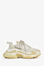 Balenciaga White/Cream Triple S Sneakers Size 7