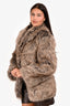 LPA Brown Faux Fur 'Elliana' Jacket Size XS