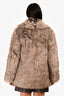LPA Brown Faux Fur 'Elliana' Jacket Size XS
