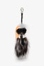 Fendi Black/White Fur Karlito Bag Charm