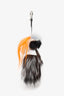 Fendi Black/White Fur Karlito Bag Charm