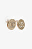 Pre-Loved Chanel™ Gold Tone Round Crystal Embellished Earrings
