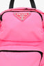 Prada Pink Re-Nylon/Saffiano Leather One Shoulder Backpack