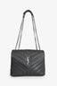 Saint Laurent Grey Leather Small Lou Lou Bag