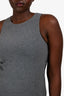 Brunello Cucinelli Grey Sleeveless High Low Hem Dress Est. Size M