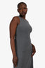 Brunello Cucinelli Grey Sleeveless High Low Hem Dress Est. Size M