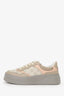 Gucci Brown/Pink GG Supreme Sneakers Size 37.5