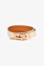 Hermès Cream Leather Double Tour Bracelet