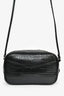Saint Laurent Black Croc Embossed Tassle Camera Crossbody
