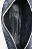 Saint Laurent Black Croc Embossed Tassle Camera Crossbody