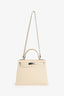 Hermès 2021 Chalk White Epsom Leather Kelly Sellier 28