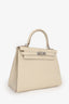 Hermès 2021 Chalk White Epsom Leather Kelly Sellier 28