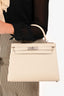 Hermès 2021 Chalk White Epsom Leather Kelly Sellier 28