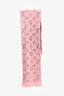 Louis Vuitton Metallic Pink Monogram Wool Scarf