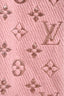 Louis Vuitton Metallic Pink Monogram Wool Scarf
