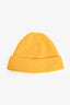 Prada Yellow Wool/Cashmere Ribbed Triangle Toque Size M