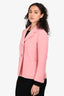 Prada Pink Wool Cropped Blazer Jacket Size 40