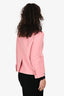 Prada Pink Wool Cropped Blazer Jacket Size 40