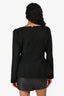 Reformation Black Wool Blend Fitted Jacket Size 8