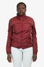 Prada Sport Burgundy/Pink Hooded Zip-up Windbreaker Size 46