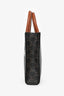 Celine 2021 Brown Canvas/Leather Mini Triomphe Vertical Cabas Tote with Strap