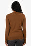 Max Mara Brown Graphic Printed Sweater Est. Size XS