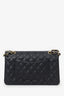 Pre-Loved Chanel™ 2011 Black Caviar Leather Medium Double Flap With Gold-Tone Hardware
