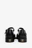 Pre-Loved Chanel™ Black Leather Mary Jane Flats Size 36