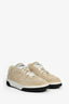 Pre-Loved Chanel™ Taupe Suede CC Sneakers Size 37.5