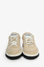 Pre-Loved Chanel™ Taupe Suede CC Sneakers Size 37.5