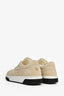 Pre-Loved Chanel™ Taupe Suede CC Sneakers Size 37.5