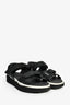 Pre-Loved Chanel™ Black Leather Sport Sandals Size 37