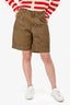 Isabel Marant Etoile Brown Khaki Utility Bermuda Shorts Size 38