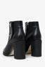 Pre-Loved Chanel™ Black Leather CC Turn-Lock Ankle Boots Size 39.5