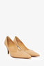Hermès Vintage Beige Leather Pointed Toe Pumps Size 36